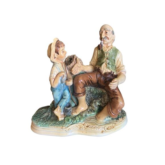 Vintage Naturecraft England " GRANDAD YARN " Figurine 1970’s - Picture 1 of 12